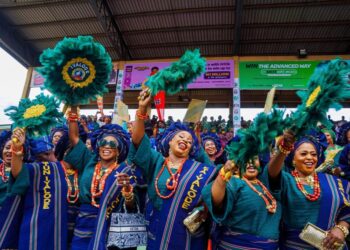 Ojude Oba 2024: Class, Colour, & Culture As Fashionistas Boost Aso Oke Fabric Industry