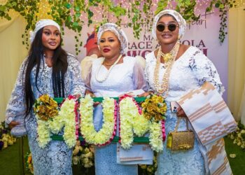 Mercy Aigbe Buries Mum, Shuts Down Lagos As Celebrities Storm Her Party (Photos)